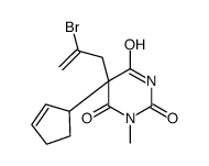 1-Methyl-5-(2-bromo-2-propenyl)-5-(2-cyclopentenyl)barbituric acid picture