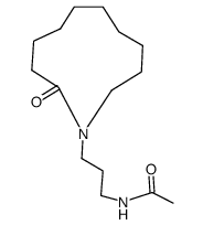 N-[3-(2-Oxoazacycloundecan-1-yl)propyl]acetamide结构式