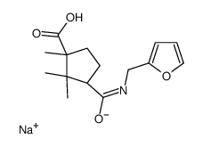 sodium,(1R,3S)-3-(furan-2-ylmethylcarbamoyl)-1,2,2-trimethylcyclopentane-1-carboxylate Structure