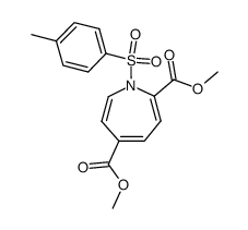 N-(p-toluenesulphonyl)-2,5-dimethoxycarbonyl-1H-azepine Structure