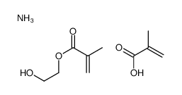 azanium,2-hydroxyethyl 2-methylprop-2-enoate,2-methylprop-2-enoate Structure