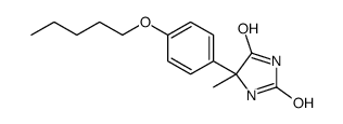 5-[p-(Pentyloxy)phenyl]-5-methylhydantoin结构式