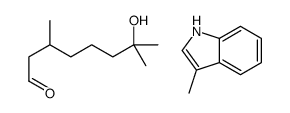 7-hydroxy-3,7-dimethyloctanal,3-methyl-1H-indole结构式