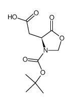 N-Boc-5-oxazolidinone-L-aspartic acid Structure