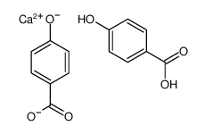 calcium bis(4-hydroxybenzoate) structure