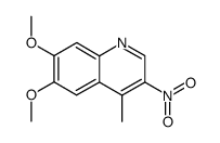 6,7-dimethoxy-4-methyl-3-nitroquinoline Structure