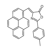 2-(4-methylphenyl)-4-(pyren-1-ylmethylidene)-1,3-oxazol-5-one结构式