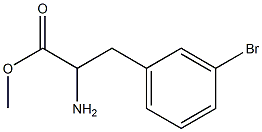 methyl 2-amino-3-(3-bromophenyl)propanoate Structure