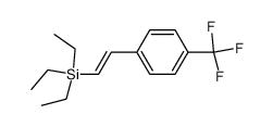 (E)-triethyl[2-(4-trifluoromethylphenyl)vinyl]silane结构式