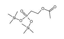 β-Acetoxyethanphosphonsaeure-bis(trimethylsilylester)结构式