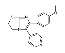 6-(4-methoxyphenyl)-5-pyridin-4-yl-2,3-dihydroimidazo[2,1-b][1,3]thiazole结构式