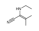 2-(ethylamino)-3-methylbut-2-enenitrile结构式