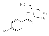Plumbane, [ (4-aminobenzoyl)oxy]triethyl-结构式