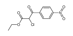 ethyl 2-chloro-3-(4-nitrophenyl)-3-oxopropanoate结构式