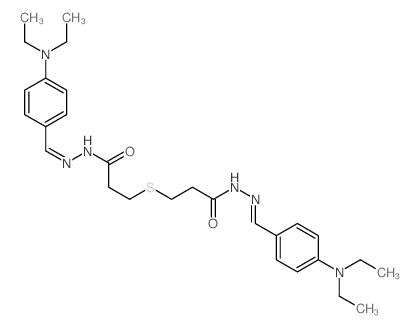 Propanoic acid, 3,3'-thiobis-, bis[[[4-(diethylamino)phenyl]methylene]hydrazide] (9CI) picture