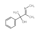 Benzenemethanol, a-methyl-a-[1-(methylimino)ethyl]- Structure