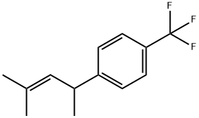 1-(1,3-Dimethyl-2-butenyl)-4-(trifluoromethyl)benzene Structure