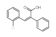 3-(2-chlorophenyl)-2-phenyl-prop-2-enoic acid structure