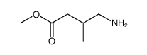 methyl 4-amino-3-methylbutanoate结构式