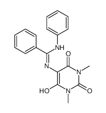 N'-(6-hydroxy-1,3-dimethyl-2,4-dioxo-1,2,3,4-tetrahydropyrimidin-5-yl)-N-phenylbenzimidamide Structure