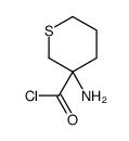 2H-Thiopyran-3-carbonyl chloride, 3-aminotetrahydro- (9CI) structure