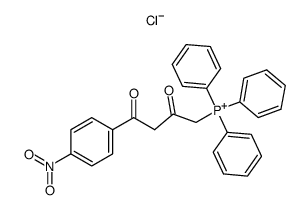 [4-(4-Nitrophenyl)-2,4-dioxobutyl]triphenylphosphonium-chlorid结构式