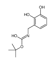 tert-butyl N-[(2,3-dihydroxyphenyl)methyl]carbamate Structure