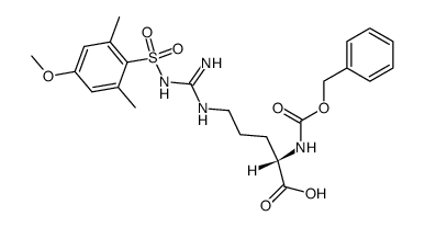 Nα-benzyloxycarbonyl-NG-(4-methoxy-2,6-dimethylbenzenesulphonyl)arginine结构式