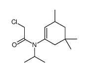 2-chloro-N-propan-2-yl-N-(3,5,5-trimethylcyclohexen-1-yl)acetamide结构式