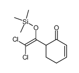 6-[2,2-dichloro-1-(trimethylsiloxy)ethenyl]cyclohex-2-enone结构式