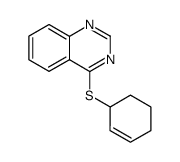 4-(cyclohex-2-en-1-ylthio)quinazoline结构式