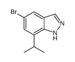 5-溴-7-(1-甲基乙基)-1H-吲唑结构式