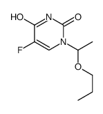 5-fluoro-1-(1-propoxyethyl)pyrimidine-2,4-dione Structure