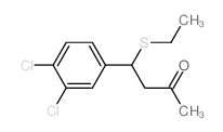 4-(3,4-dichlorophenyl)-4-ethylsulfanyl-butan-2-one结构式