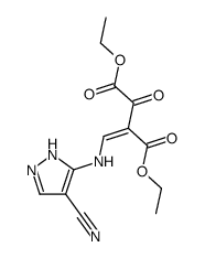 diethyl 2-(((4-cyano-1H-pyrazol-5-yl)amino)methylene)-3-oxosuccinate结构式