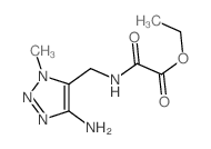 ethyl (5-amino-3-methyl-triazol-4-yl)methylcarbamoylformate Structure