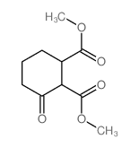 1,2-Cyclohexanedicarboxylicacid, 3-oxo-, 1,2-dimethyl ester Structure