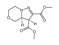 dimethyl (3S,3aS)-3a,4,6,7-tetrahydro-3H-pyrazolo[5,1-c][1,4]oxazine-2,3-dicarboxylate Structure