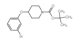 1-BOC-4-(3-bromophenoxy)piperidine structure