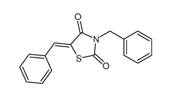 3-benzyl-5-benzylidene-1,3-thiazolidine-2,4-dione结构式