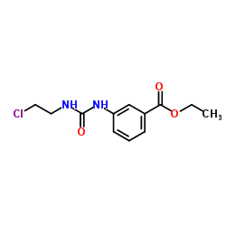 Ethyl 3-{[(2-chloroethyl)carbamoyl]amino}benzoate结构式