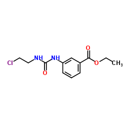 Ethyl 3-{[(2-chloroethyl)carbamoyl]amino}benzoate structure