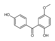 (2-hydroxy-5-methoxyphenyl)-(4-hydroxyphenyl)methanone结构式