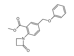 methyl 2-(2-oxoazetidin-1-yl)-5-(phenoxymethyl)benzoate结构式