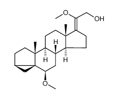 6β,20ξ-dimethoxy-17(20)-i-pregnen-21-ol结构式