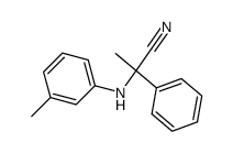 2-phenyl-2-(m-tolylamino)propanenitrile结构式