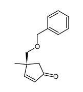 2-Cyclopenten-1-one,4-methyl-4-[(phenylmethoxy)methyl]-,(4S)-(9CI) Structure