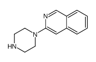 3-(1-哌嗪)异喹啉结构式
