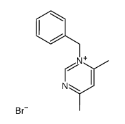 N-Benzyl-4,6-dimethylpyrimidinium bromide结构式