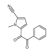 1-methyl-5-(2-oxo-2-phenylacetyl)pyrrole-2-carbonitrile结构式